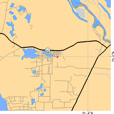 Lake Mack-Forest Hills map