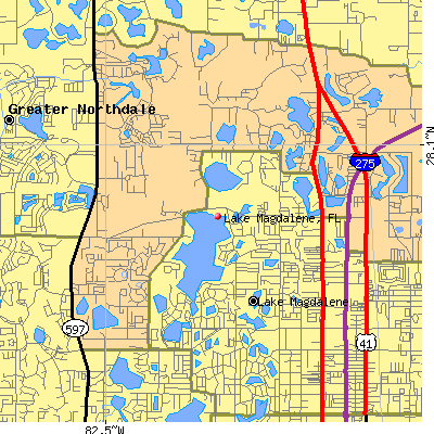 Lake Magdalene map