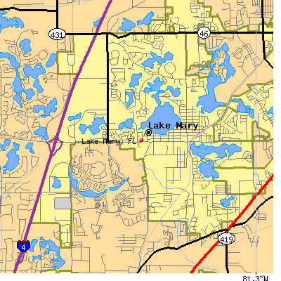 Lake Mary map