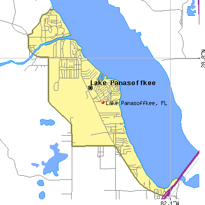 Lake Panasoffkee map