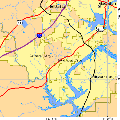 Rainbow City map