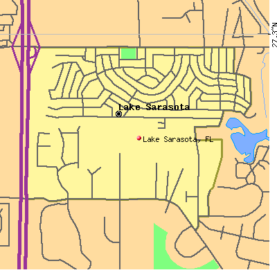 Lake Sarasota map