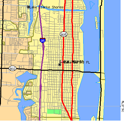Lake Worth map