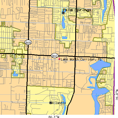 Lake Worth Corridor map