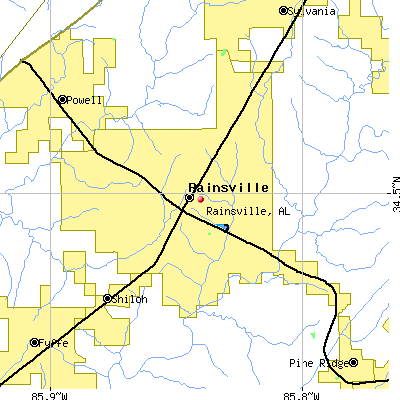 Rainsville map