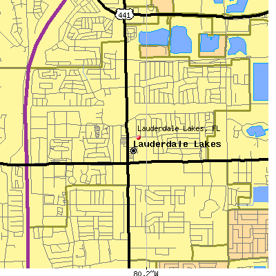 Lauderdale Lakes map
