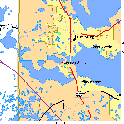 Leesburg map