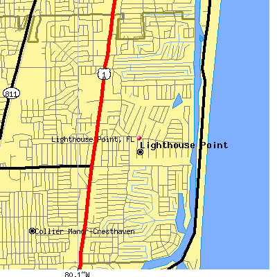 Lighthouse Point map