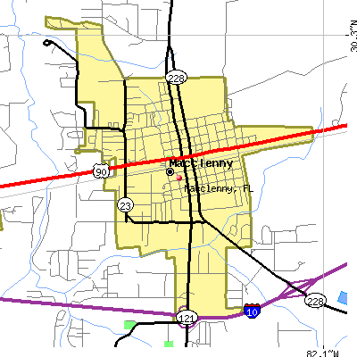 Macclenny map