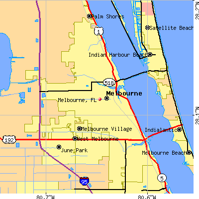 Melbourne map