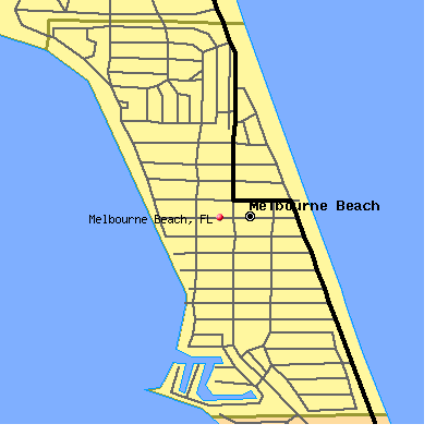Melbourne Beach map