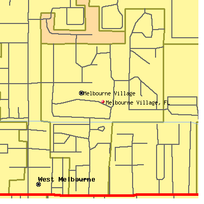 Melbourne Village map