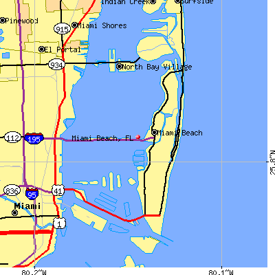 Miami Beach map