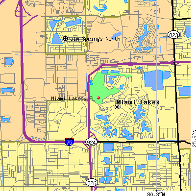 Miami Lakes map
