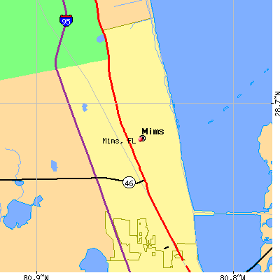 Mims map