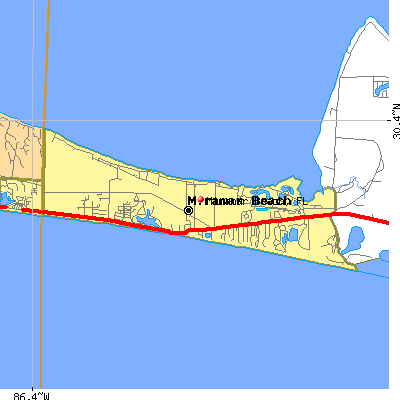 Miramar Beach map