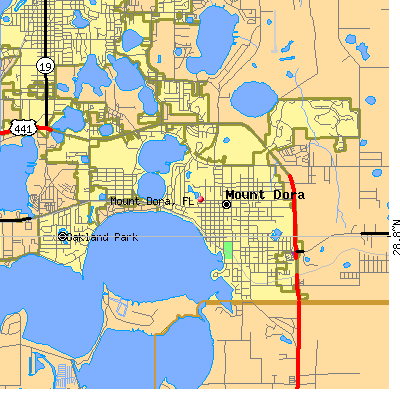 Mount Dora map