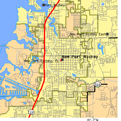 New Port Richey map
