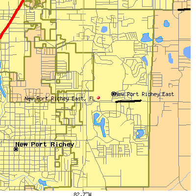 New Port Richey East map