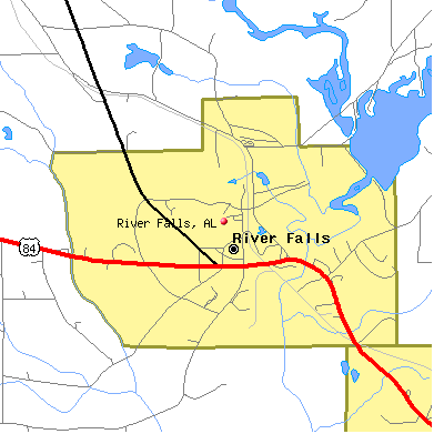 River Falls map