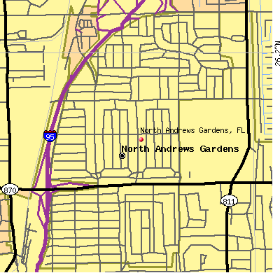 North Andrews Gardens map