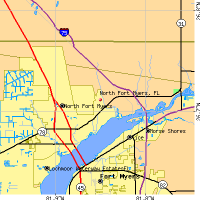 North Fort Myers map