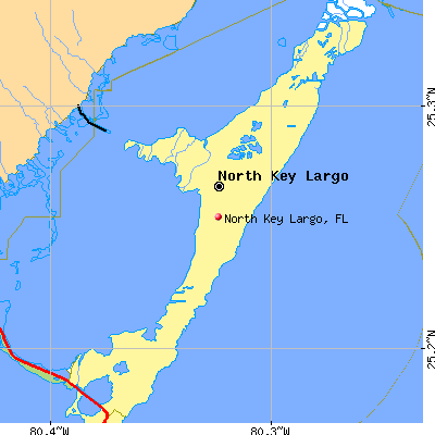 North Key Largo map