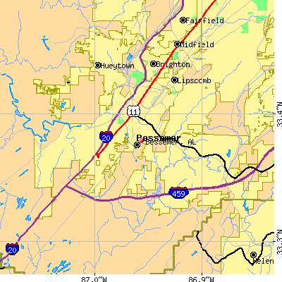 Bessemer map