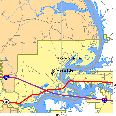 Riverside map