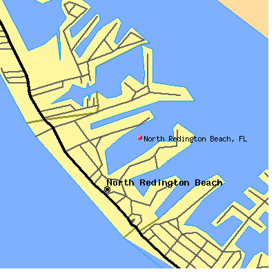 North Redington Beach map