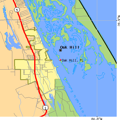 Oak Hill map