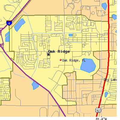 Oak Ridge map