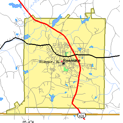 Roanoke map