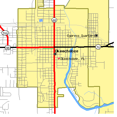 Okeechobee map