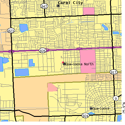 Opa-locka North map