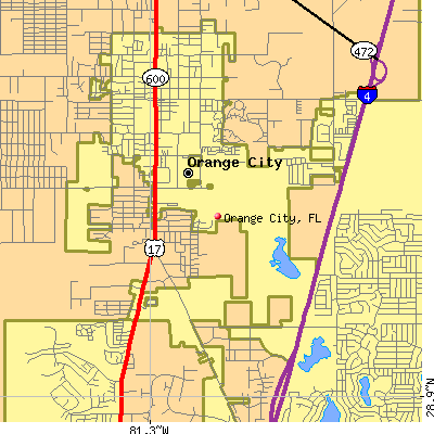 Orange City map