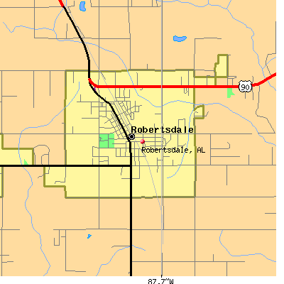 Robertsdale map
