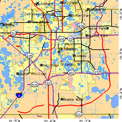 Orlando map