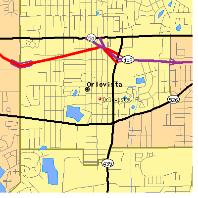 Orlovista map