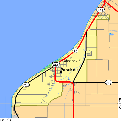 Pahokee map