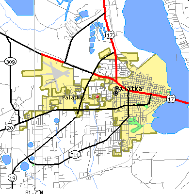 Palatka map