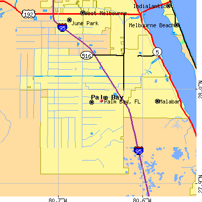Palm Bay map