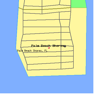 Palm Beach Shores map