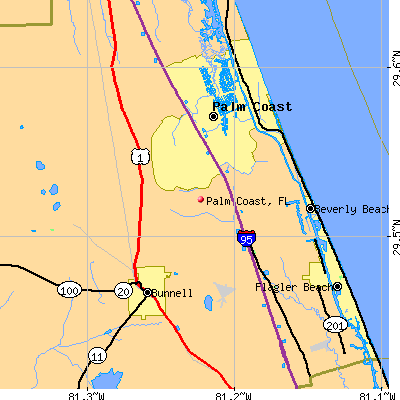 Palm Coast map