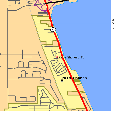 Palm Shores map