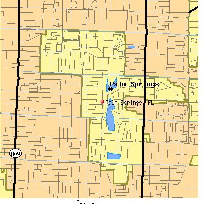 Palm Springs map