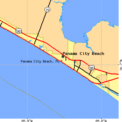 Panama City Beach map