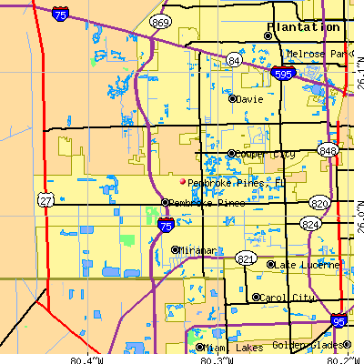Pembroke Pines map