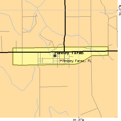 Penney Farms map