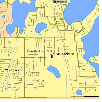Pine Castle map